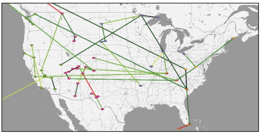 Map of US National Parks
